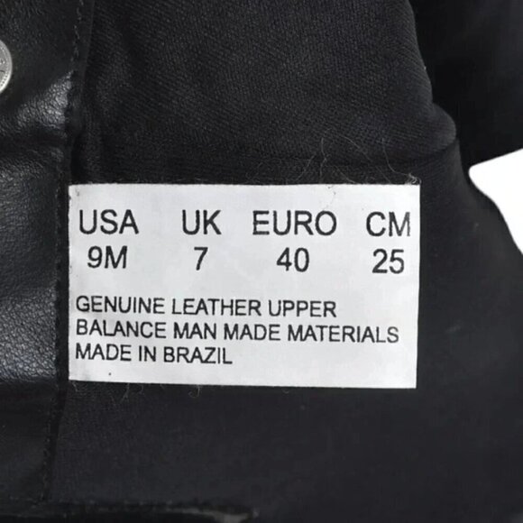 Vintage Hush Puppies Leather Suede Wedge Winter Boots Tall Black Size 9 - Picture 10 of 12